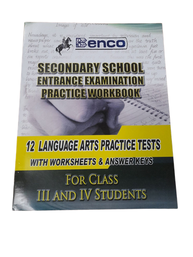 [BE210562] 12 Language Arts Practice Tests Workbook