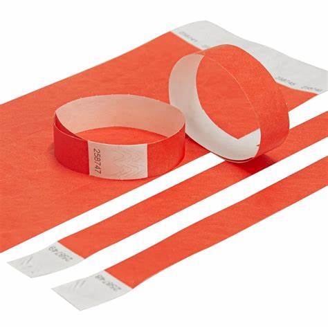 [BU85020] Wristbands 3/4 x 10" RED (Sold as 100/pk)