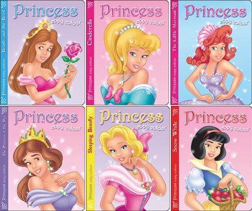 [BWPC16] 0709717720 Princess Copy Colour - 6 Titles