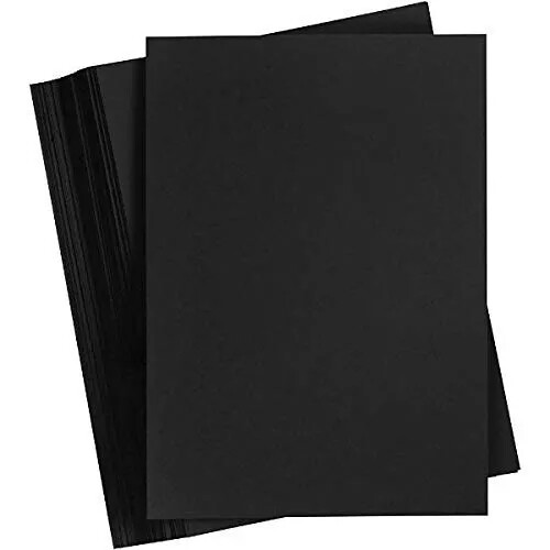 [BXCARDBK] Laser Card 180g BLACK L/S 50/pk