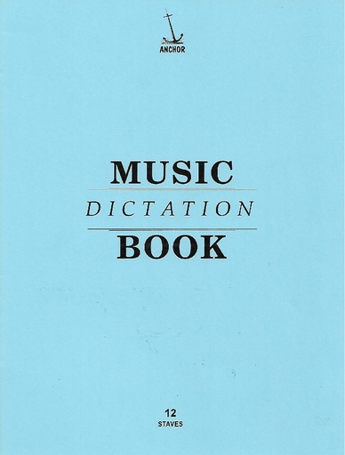 [BXDICT12] Music Dictation Books (12 Staves)