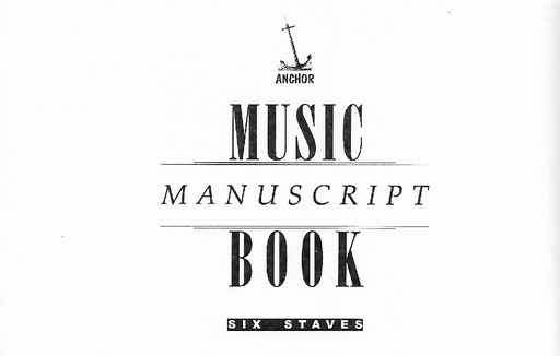 [BXMUSI6S] Music Manuscript Book (6 Staves)