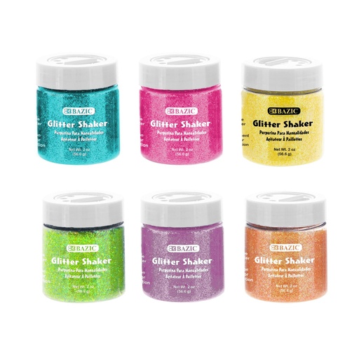 [BZ3446] Bazic NEON Glitter Shaker 2.82oz  - (12/pk)