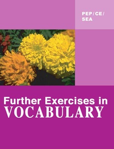 [CH460181] Further Exercises In Vocabulary