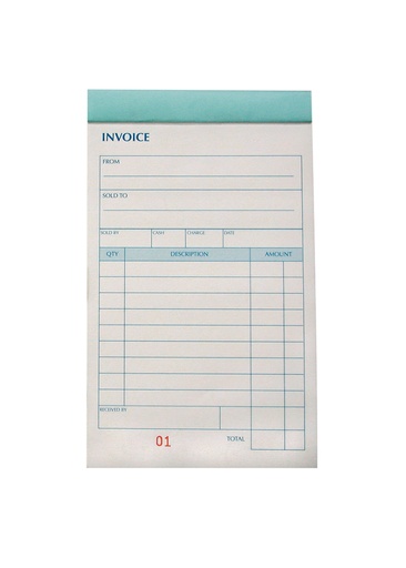 [CITI74F] CARIB ISLE Carbonless Invoice Book 7" x 4" Triplicate
