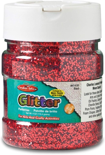 [CLGLT4RD] Glitter 4oz RED #41430 LARGE 