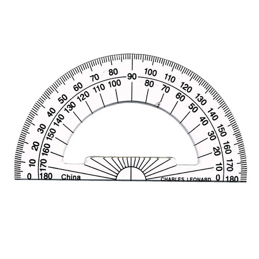 [CLPROT] Plastic Protractor 4" #77104