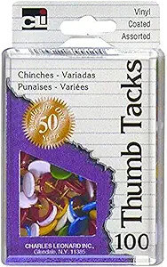 [CTTACKPV] Thumb Tacks #10201VW PVC Coated 100bx