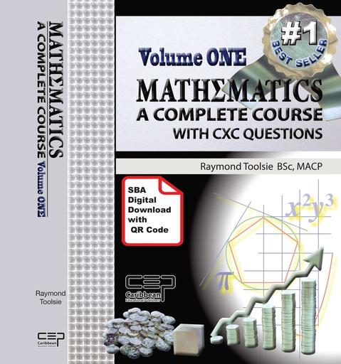 [CU481322] Mathematics: A Complete Course with CXC Questions Vol 1 (w/SBA) - Toolsie
