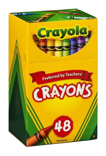 [CYCRAY48] Crayola Crayons #52-0048 Reg. 48s  - (24/ctn)
