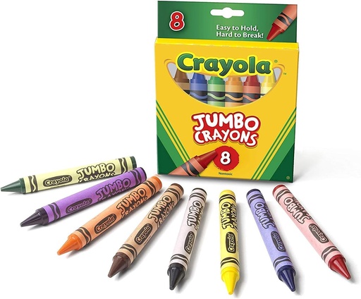 [CYCRAYBG] Crayola Crayons #52-0389 JUMBO 8s  - (24/ctn)