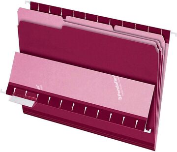 [ESFFLSBU] Pendaflex File Folders L/S BURGUNDY #4210 - Sold Singular