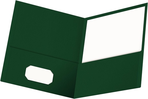 [ESTWINHG] Twin Pocket L/S #57556 HUNTER GREEN Portfolio - Sold Singular- (25/bx)