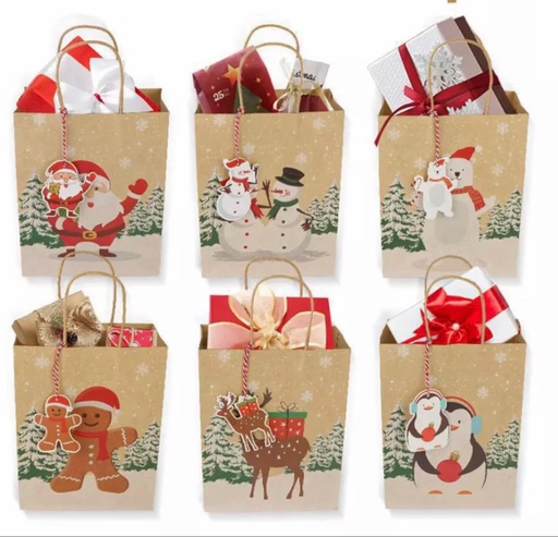 [EXGBSMXM] XMAS Gift Bag SMALL #CGBT1A-16/A11/1002V2- #CGBT- 792VI/794VI/796VI/1060V1/1061V1/1062V1/1064V1 Traditional