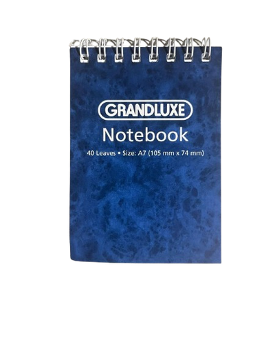 [GPNBSBA7] Grandluxe Notebook A7 Spiral Bound 40L - (20/pk - 480/ctn)