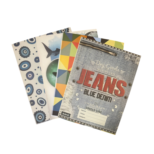 [JDSLEX] Exercise Books Single Line Assorted 40pg - (288/bale)