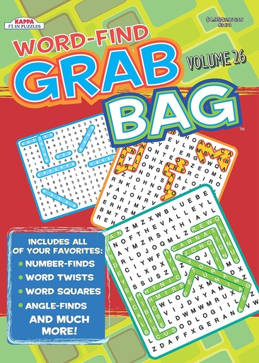 [KP3470] Grab Bag Wordfind Puzzle Book  - (48/ctn)