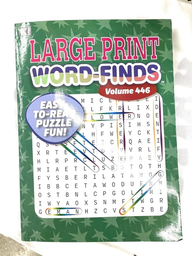 [KP3842] Wordfinds LARGE PRINT Puzzle Book - (48/ctn)