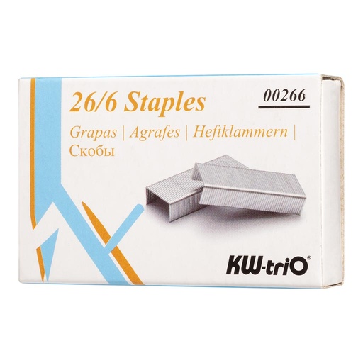 [KWSTAP1M] KW Trio #0266 Staples 26/6 1000's 20ctn