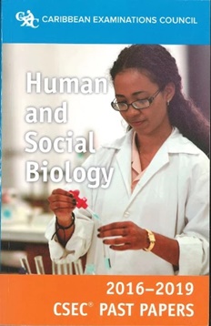 [MM051318] Human & Social Biology CSEC 2016-2019 Past Papers