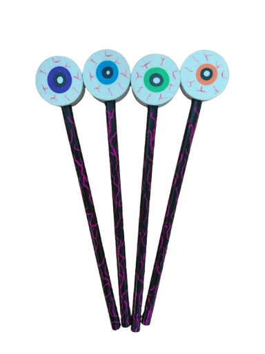 [MO52976] Moon HB Pencil W/Topper EYEBALL 