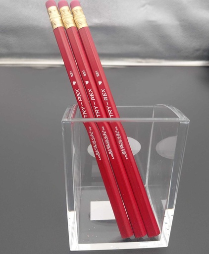 [MOB21T] Moon Try-Rex JUMBO Triangular Pencil Red -  (36/bx)