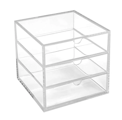[OC3333AC] Clear Acrylic Cube 3 Drawer #A3333 