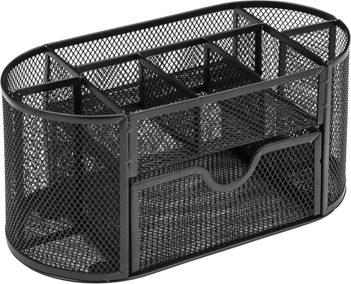 [OCDORGWB] Desk Organizer w/Drawer #MD03 Wiremesh BLACK