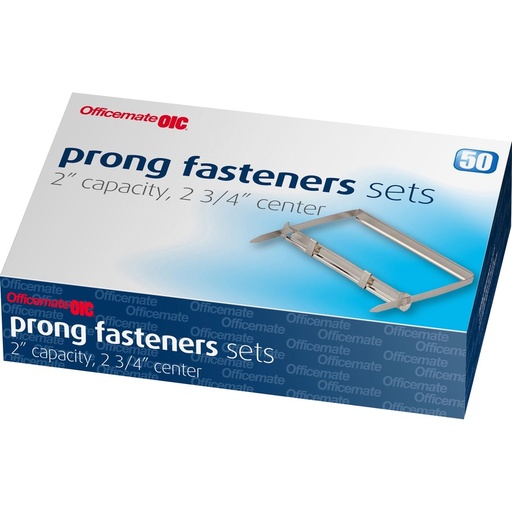 [OI99852] OIC File Fasteners 2" Set 2 3/4" CC 50pk