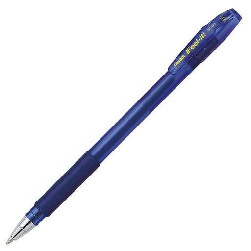 [PEBX490C] Pentel Feel It BP 1.0mm BLUE Pen - (12/bx)