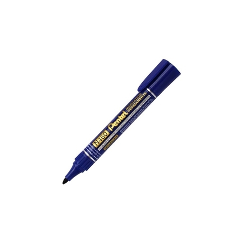 [PEN460BL] Pentel Permanent BLUE Marker Chisel Tip