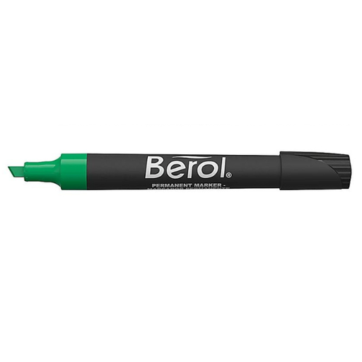 [PMBEROGR] Papermate BEROL GREEN 1775820 Chisel Marker - (12/bx)