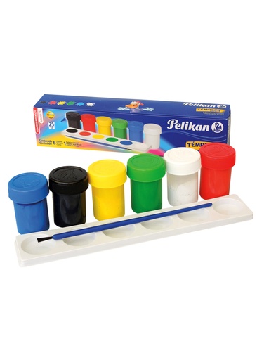 [PNPOCO6] PELIKAN Tempera Poster Colours 6x25ml Set