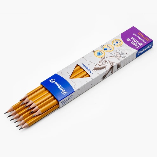 [PNTRIAHB] PELIKAN Triangular 2HB Graphite Pencil w/Eraser (PER PENCIL) - (12/bx) #215913