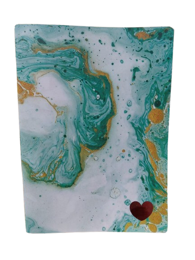 [POSOC134] Notebooks GREEN MARBLE 10x7
