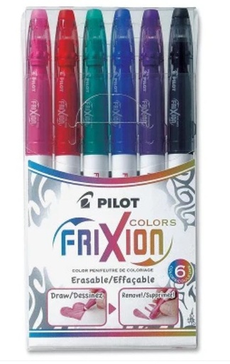 [PPSWFCS6] Pilot Frixion Erasable Felt Tip 6pc Pen Set #SWFCS6