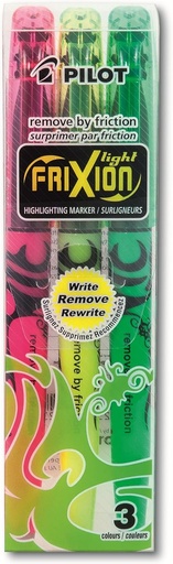 [PPSWFLS3] Pilot Frixion Erasable Highlighter 3pk Set #SWFLS3