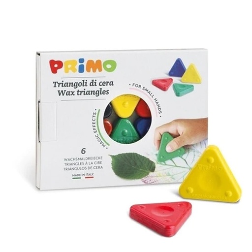 [PR074TR6] Primo Triangular #074TRI6 Wax 6s Crayons  - Sale