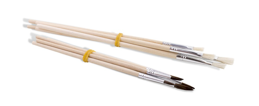 [PR123910] Paint Brush Set #1239PTQ10 -10s Round/Flat - (12/ctn)