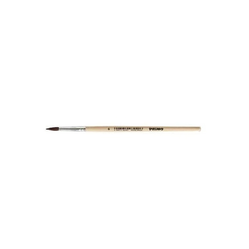[PR240PT6] Round Tip Pony Paint Brush #6  - (12/bx)