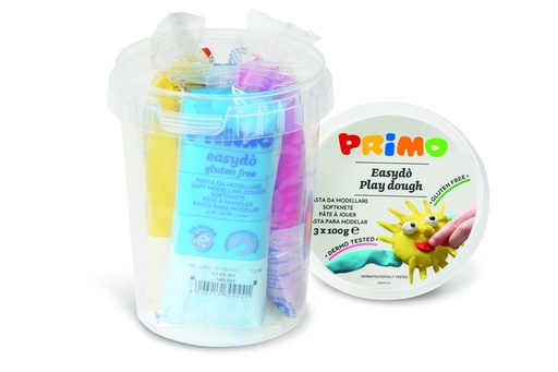 [PR291E3G] Primo Play Dough #291ED300GF 3s In Bucket - (12/ctn)