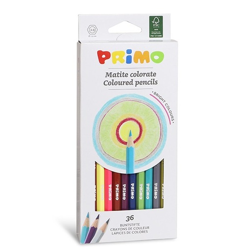 [PR502M36] Primo Coloured Pencils #502MAT36EFSC 36's - (24/ctn)