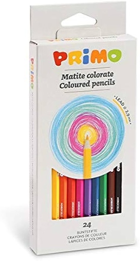 [PR504M24] Primo Coloured #504MAT24E 24s Pencils - (24/ctn)