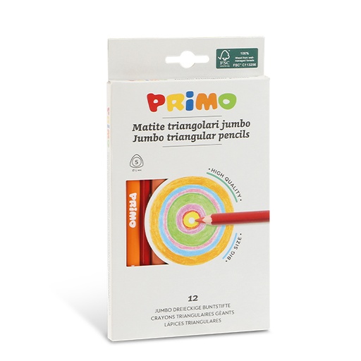 [PR519M12] Primo Triangular JUMBO #519MAXITRIS12E Colour Pen