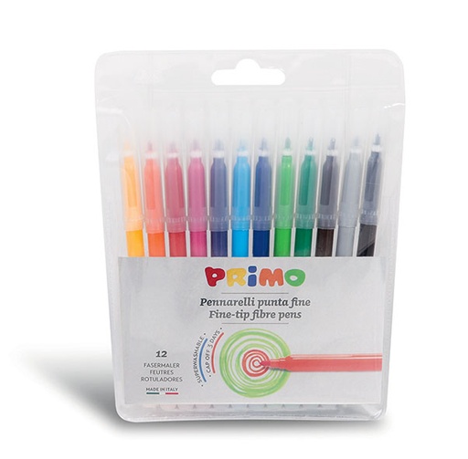 [PR605P12] Primo Fibre Tip #605PEN12B Pens 12s - (12/ctn) (Felt Tip)