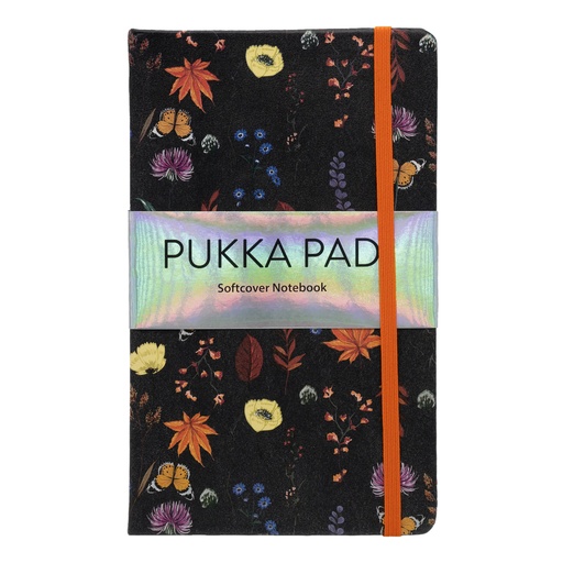 [PU9492BL] Notebook Bloom Softcover Floral Bk