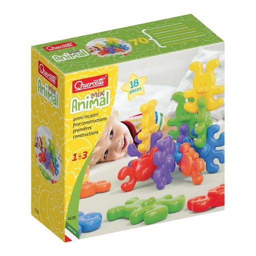 [QU4135] Animal Links 18pc 1st Construction - Sale