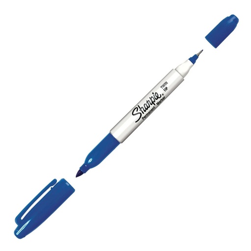 [SATWINBL] Sharpie Twin Tip BLUE #32003 Marker - (12/bx)