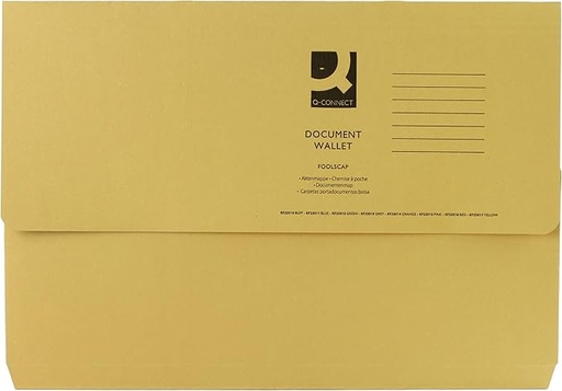 [SDDOCUYL] Document Wallet YELLOW Q-Connect