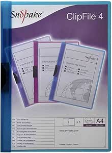 [SE12677] SNOPAKE Clip File A4 (Bright Colors) SINGULAR - (5/pk)